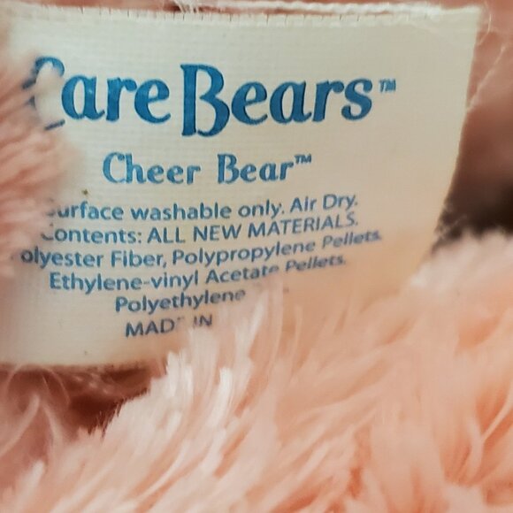 Plush 2005 Care Bears Pink Cheer Bear 12" Stuffed Animal - Picture 6 of 6